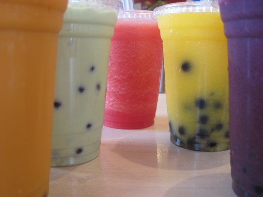 Smoothies con tapioca perla negra