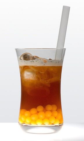Tea fresco con popping frutal